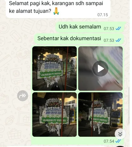 Pengiriman Papan Bunga Selamat Mangga Besar