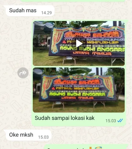 Pengiriman Papan Bunga Mangga Besar